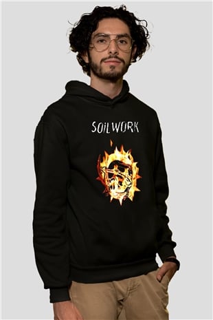 Soilwork Siyah Unisex Kapşonlu Sweatshirt