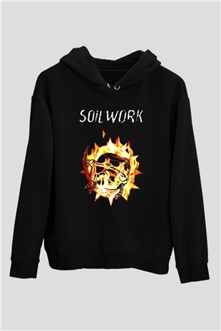Soilwork Siyah Unisex Kapşonlu Sweatshirt