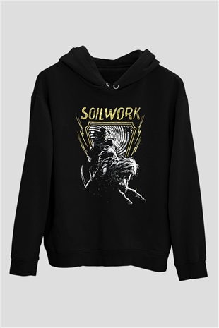 Soilwork Siyah Unisex Kapşonlu Sweatshirt