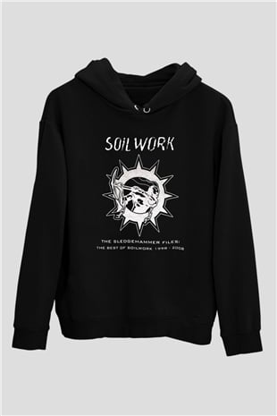 Soilwork Siyah Unisex Kapşonlu Sweatshirt