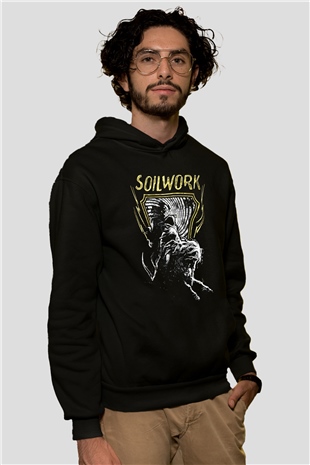 Soilwork Siyah Unisex Kapşonlu Sweatshirt