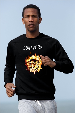 Soilwork Siyah Unisex Sweatshirt