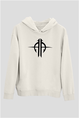Sonata Arctica Beyaz Unisex Kapşonlu Sweatshirt