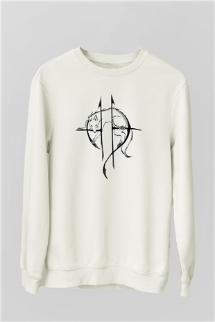Sonata Arctica Beyaz Unisex Sweatshirt