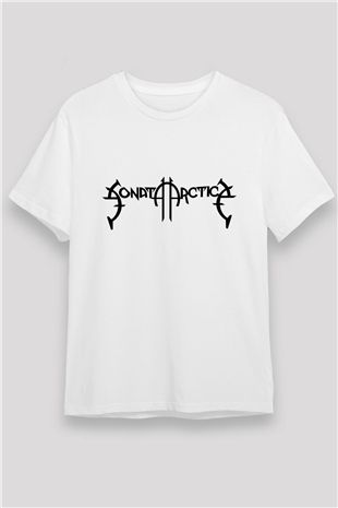Sonata Arctica Beyaz Unisex Tişört T-Shirt - Tişört Fabrikası