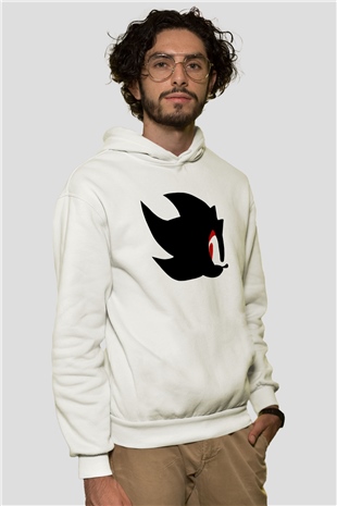 Sonic the Hedgehog Beyaz Unisex Hoodie