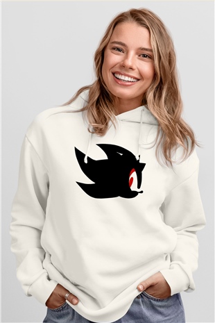 Sonic the Hedgehog Beyaz Unisex Hoodie