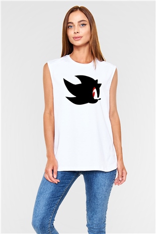 Sonic the Hedgehog Beyaz Unisex Kolsuz Tişört