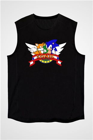 Sonic the Hedgehog Beyaz Unisex Kolsuz Tişört
