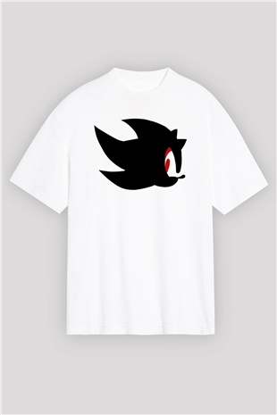 Sonic the Hedgehog Beyaz Unisex Oversize Tişört T-Shirt