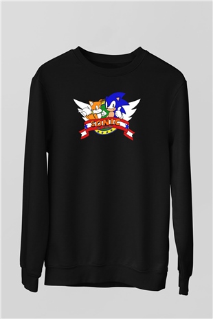 Sonic the Hedgehog Beyaz Unisex Sweatshirt