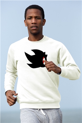 Sonic the Hedgehog Beyaz Unisex Sweatshirt