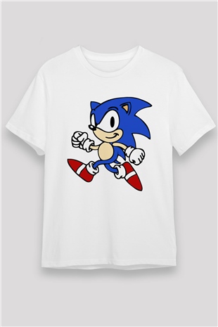 Sonic the Hedgehog Beyaz Unisex Tişört T-Shirt