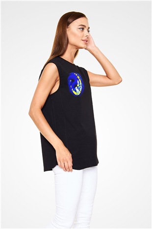 Sonic the Hedgehog Siyah Unisex Kolsuz Tişört