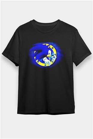 Sonic the Hedgehog Siyah Unisex Tişört