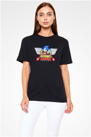 Sonic the Hedgehog Siyah Unisex Tişört