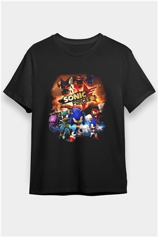 Sonic the Hedgehog Siyah Unisex Tişört