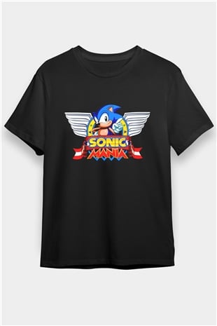 Sonic the Hedgehog Siyah Unisex Tişört