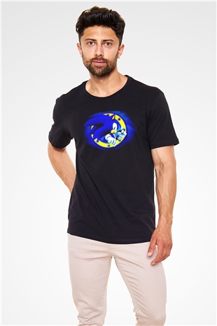 Sonic the Hedgehog Siyah Unisex Tişört