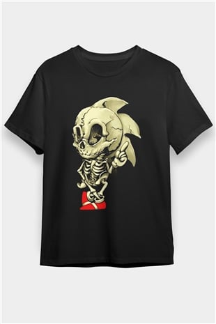 Sonic the Hedgehog Siyah Unisex Tişört