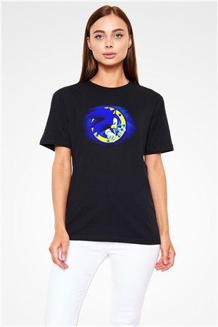 Sonic the Hedgehog Siyah Unisex Tişört