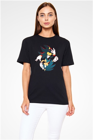 Sonic the Hedgehog Siyah Unisex Tişört