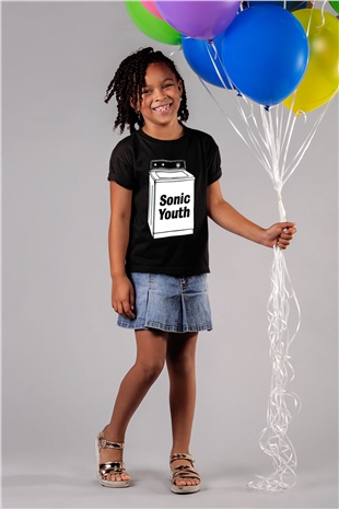 Sonic Youth Baskılı Siyah Unisex Çocuk Tişört