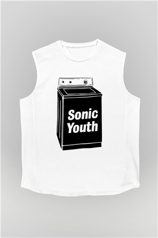 Sonic Youth Beyaz Unisex Kolsuz Tişört