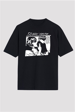 Sonic Youth Siyah Unisex Oversize Tişört T-Shirt