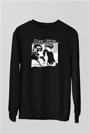 Sonic Youth Siyah Unisex Sweatshirt