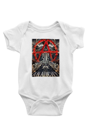 Sons of Anarchy Baskılı Beyaz Unisex Bebek Body - Zıbın