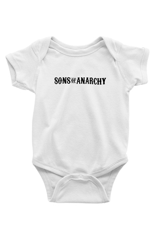 Sons of Anarchy Baskılı Beyaz Unisex Bebek Body - Zıbın