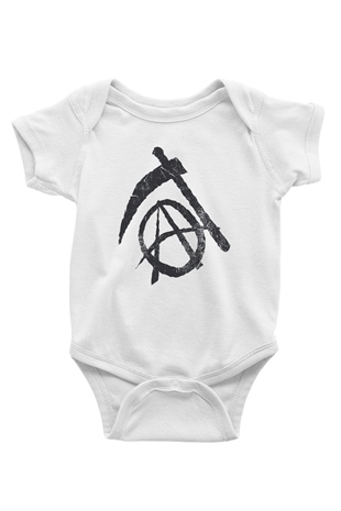 Sons of Anarchy Baskılı Beyaz Unisex Bebek Body - Zıbın