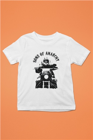 Sons of Anarchy Baskılı Beyaz Unisex Çocuk Tişört