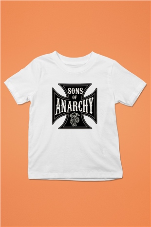 Sons of Anarchy Baskılı Beyaz Unisex Çocuk Tişört