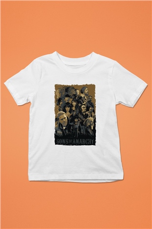 Sons of Anarchy Beyaz Unisex Çocuk Tişört