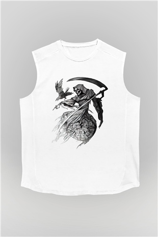 Sons of Anarchy Beyaz Unisex Kolsuz Tişört