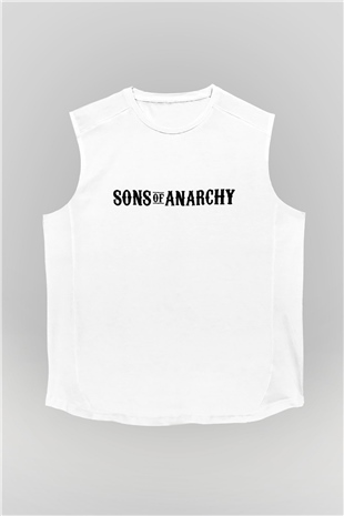 Sons of Anarchy Beyaz Unisex Kolsuz Tişört
