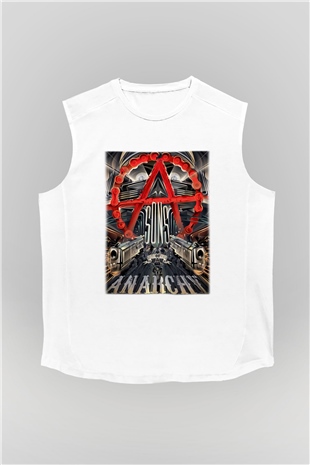 Sons of Anarchy Beyaz Unisex Kolsuz Tişört