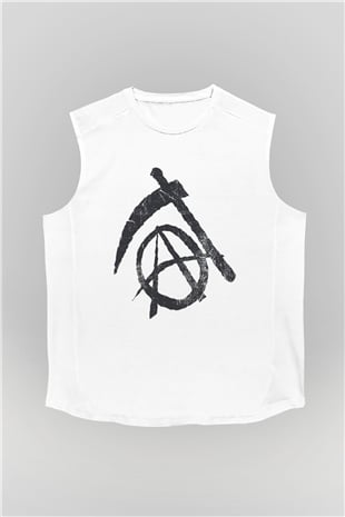 Sons of Anarchy Beyaz Unisex Kolsuz Tişört
