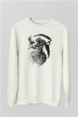 Sons of Anarchy Beyaz Unisex Sweatshirt