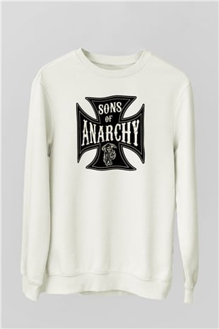 Sons of Anarchy Beyaz Unisex Sweatshirt