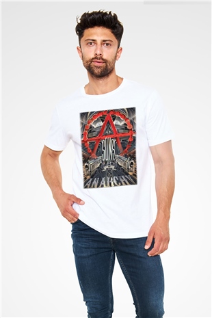 Sons of Anarchy Beyaz Unisex Tişört T-Shirt