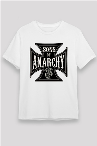 Sons of Anarchy Beyaz Unisex Tişört T-Shirt