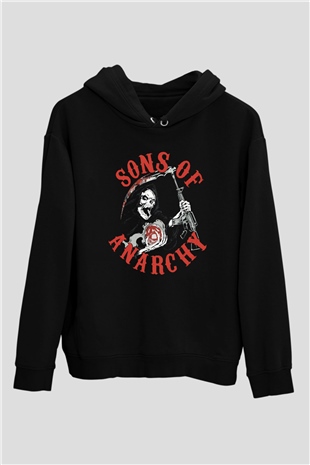 Sons of Anarchy Siyah Unisex Hoodie