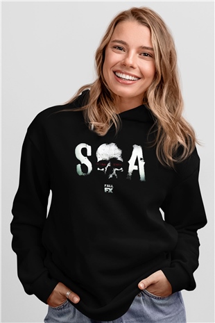 Sons of Anarchy Siyah Unisex Hoodie