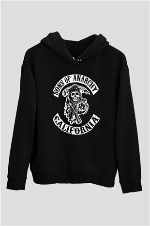 Sons of Anarchy Siyah Unisex Hoodie