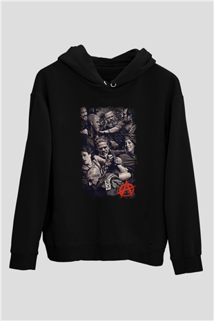Sons of Anarchy Siyah Unisex Hoodie