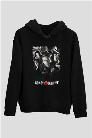 Sons of Anarchy Siyah Unisex Hoodie