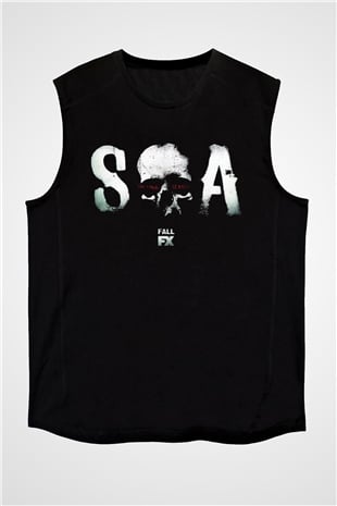 Sons of Anarchy Siyah Unisex Kolsuz Tişört
